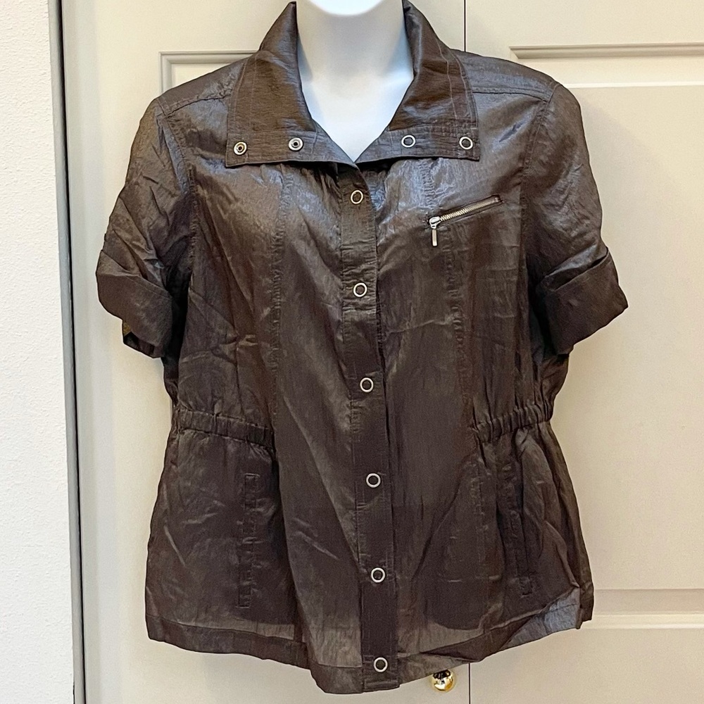 Chico’s short sleeve light jacket